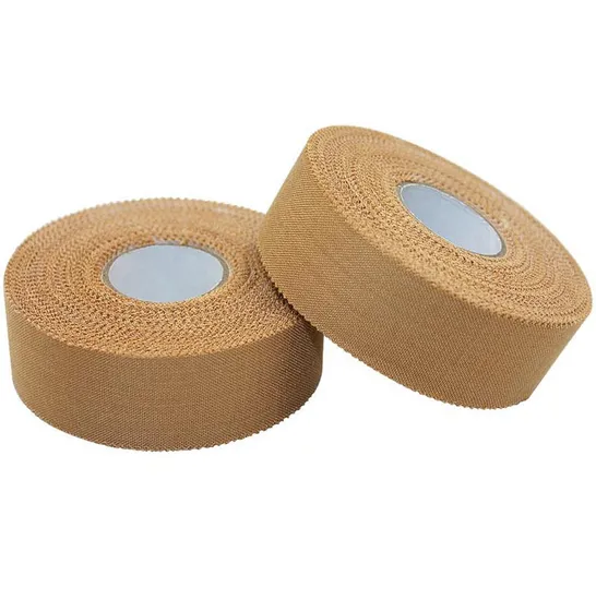 Zigzag Edge Hot Melt Adhesive Brown Rigid Athletic Strapping Tape 