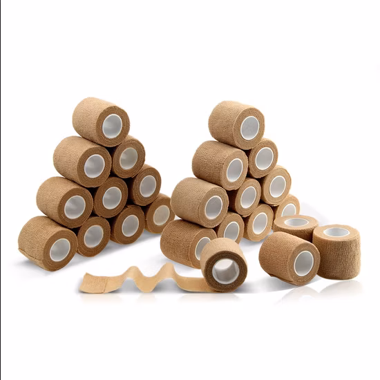 Medical Supply Manufacturers Custom Printed Assorted Colors Nonwoven Self Adhesive Cohesive Elastic Bandages for Medical Sports Vet Wrap
