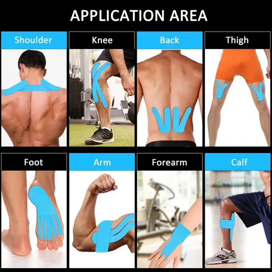Factory Sports Safety Therapy Muscle Physiotherapy Orthopedics Support Cotton Kinesiology Tape 