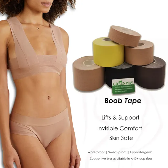 Adhesive Invisible Bra Uplift Boob Tape Waterproof DIY Breast Lift Boob Tape in Stock 