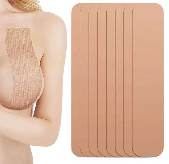 Black Sexy Women Hypoallergenic Adhesive Boob Nipple Cover Breathable Waterproof Breast Tape 