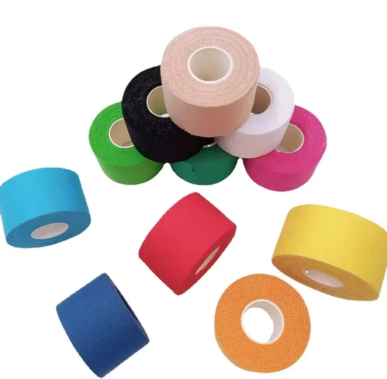 Colorful Printed Comfortable Cotton Sports Athletic Tape 1.5in with The Customized Length 