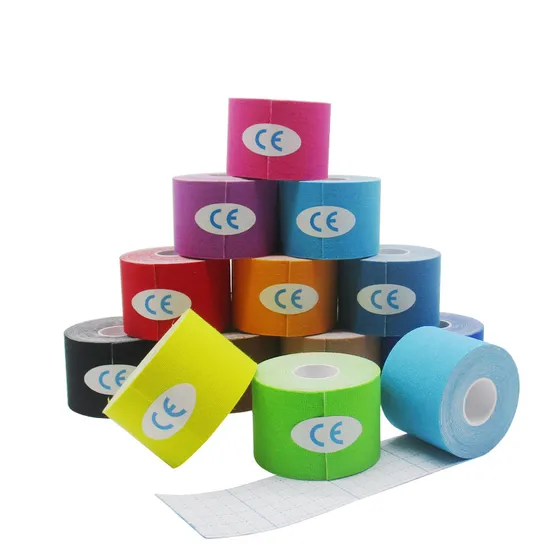 Custom Logo Sport Goods Kinesiology Sports Tape Adhesive Bandage Kinesiology Tape 