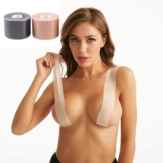 Manufacturer Waterproof Tape Boob Adhesive Bra Accessories Adhesive Breast Lift 10cm Boob Tape 