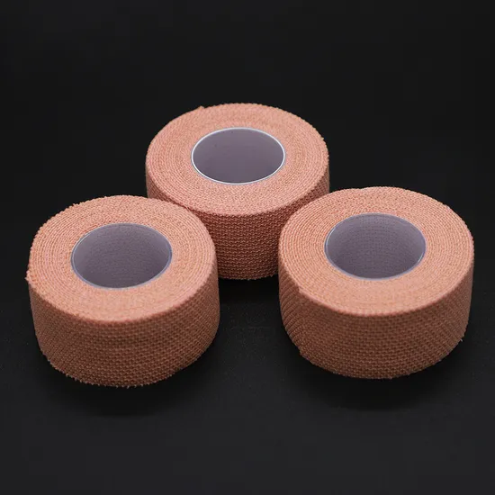 China Manufacture Bandage Fixation Colorful Adhesive Cohesive Athletic Body Medical Products Kinesiology Tape with Various Sizes 
