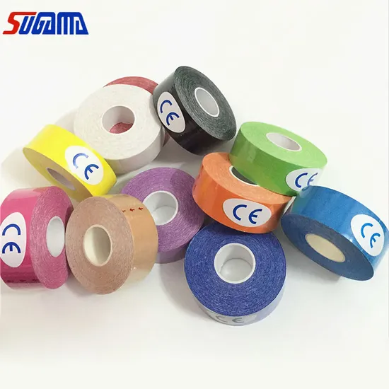 Medical Colorful Cotton Elastic Sports Tape White Athletic 